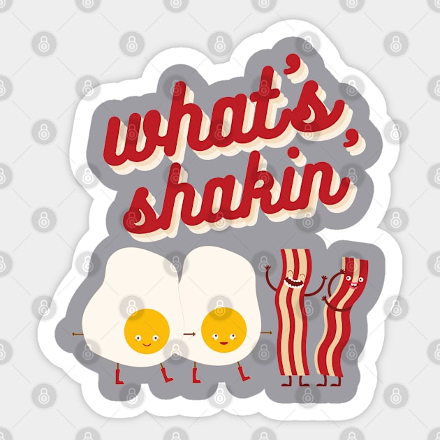 What's Shakin' Eggs and Bacon? Sticker by EmilyBickell